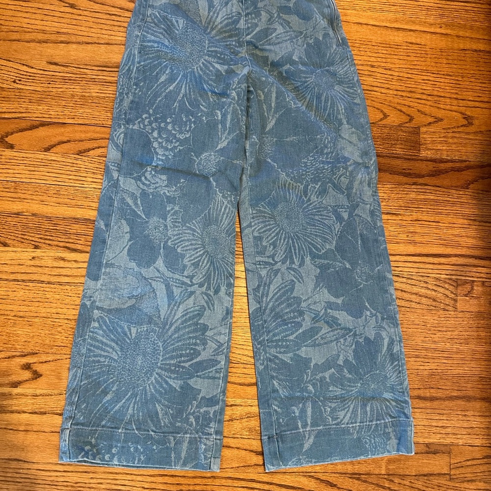 Pilcro Blue Floral Jeans